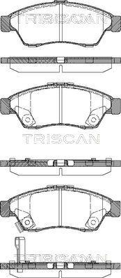 Triscan 8110 69010 - Kit pastiglie freno, Freno a disco autozon.pro