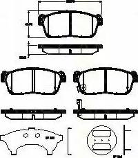 Triscan 8110 69011 - Kit pastiglie freno, Freno a disco autozon.pro