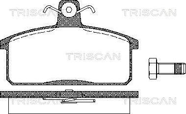 Triscan 8110 69013 - Kit pastiglie freno, Freno a disco autozon.pro