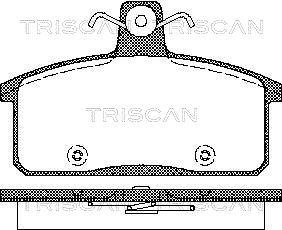 Triscan 8110 69012 - Kit pastiglie freno, Freno a disco autozon.pro