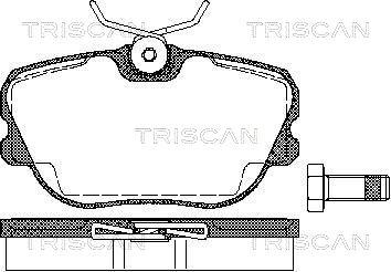 Triscan 8110 65973 - Kit pastiglie freno, Freno a disco autozon.pro