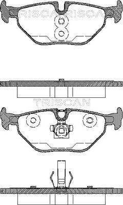 Triscan 8110 65002 - Kit pastiglie freno, Freno a disco autozon.pro