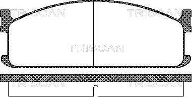 Triscan 8110 60912 - Kit pastiglie freno, Freno a disco autozon.pro