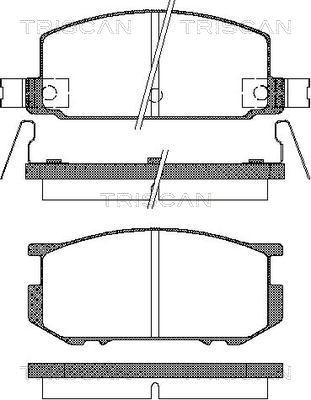 Triscan 8110 68059 - Kit pastiglie freno, Freno a disco autozon.pro