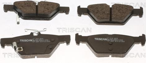 Triscan 8110 68191 - Kit pastiglie freno, Freno a disco autozon.pro