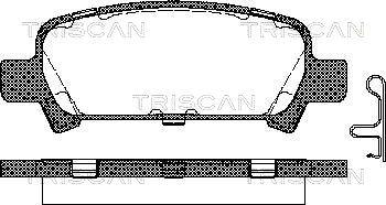 Triscan 8110 68174 - Kit pastiglie freno, Freno a disco autozon.pro