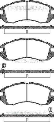 Triscan 8110 68170 - Kit pastiglie freno, Freno a disco autozon.pro