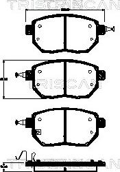 Triscan 8110 68178 - Kit pastiglie freno, Freno a disco autozon.pro