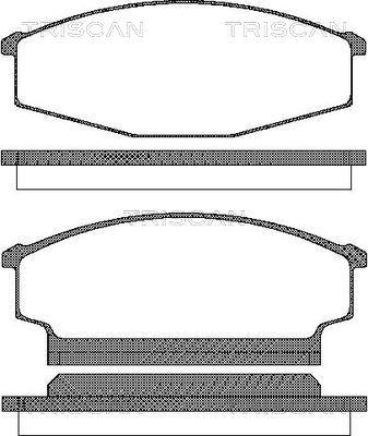 Triscan 8110 14942 - Kit pastiglie freno, Freno a disco autozon.pro