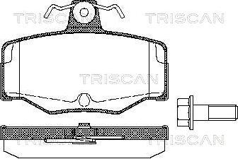 Triscan 8110 14938 - Kit pastiglie freno, Freno a disco autozon.pro