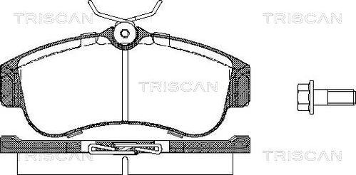 Triscan 8110 14937 - Kit pastiglie freno, Freno a disco autozon.pro