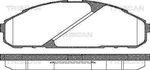 Triscan 8110 14040 - Kit pastiglie freno, Freno a disco autozon.pro