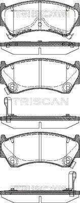 Triscan 8110 14008 - Kit pastiglie freno, Freno a disco autozon.pro