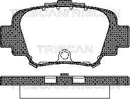 Triscan 8110 14002 - Kit pastiglie freno, Freno a disco autozon.pro