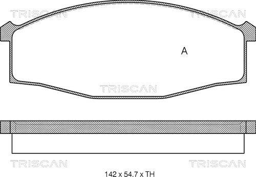 Triscan 8110 14007 - Kit pastiglie freno, Freno a disco autozon.pro