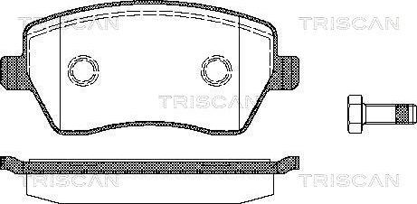 Triscan 8110 14039 - Kit pastiglie freno, Freno a disco autozon.pro