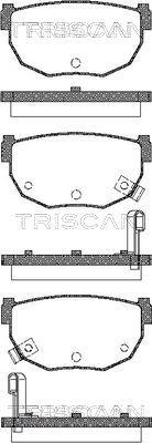 Triscan 8110 14034 - Kit pastiglie freno, Freno a disco autozon.pro