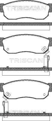 Triscan 8110 14035 - Kit pastiglie freno, Freno a disco autozon.pro