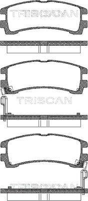 Triscan 8110 14031 - Kit pastiglie freno, Freno a disco autozon.pro