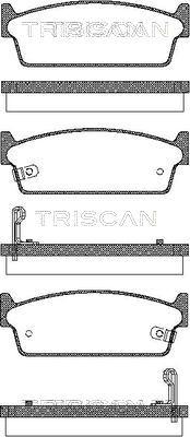 Triscan 8110 14033 - Kit pastiglie freno, Freno a disco autozon.pro