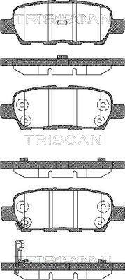 Triscan 8110 14022 - Kit pastiglie freno, Freno a disco autozon.pro