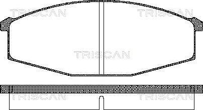 Triscan 8110 14127 - Kit pastiglie freno, Freno a disco autozon.pro