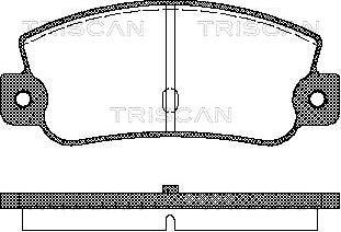 Triscan 8110 15993 - Kit pastiglie freno, Freno a disco autozon.pro