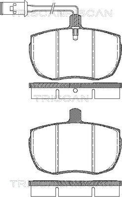 Triscan 8110 15946 - Kit pastiglie freno, Freno a disco autozon.pro