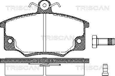 Triscan 8110 15901 - Kit pastiglie freno, Freno a disco autozon.pro