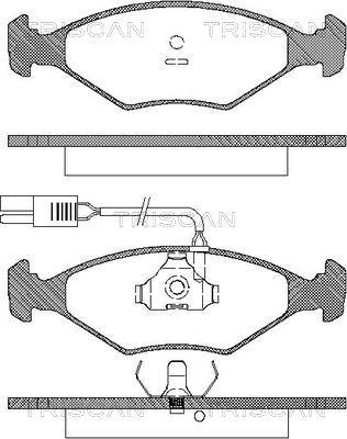 Triscan 8110 15902 - Kit pastiglie freno, Freno a disco autozon.pro