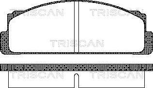 Triscan 8110 15504 - Kit pastiglie freno, Freno a disco autozon.pro