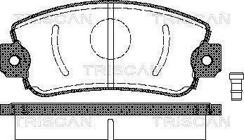 Triscan 8110 15505 - Kit pastiglie freno, Freno a disco autozon.pro