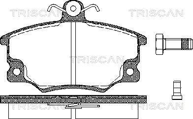 Triscan 8110 15508 - Kit pastiglie freno, Freno a disco autozon.pro