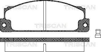 Triscan 8110 15507 - Kit pastiglie freno, Freno a disco autozon.pro