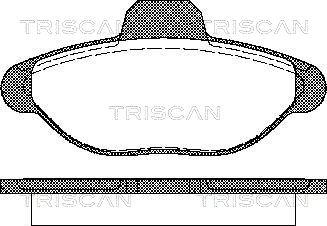 Triscan 8110 15001 - Kit pastiglie freno, Freno a disco autozon.pro