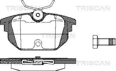 Triscan 8110 15008 - Kit pastiglie freno, Freno a disco autozon.pro