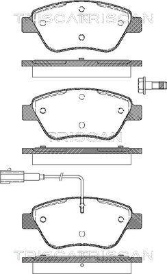 Triscan 8110 15019 - Kit pastiglie freno, Freno a disco autozon.pro