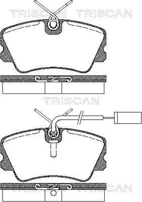 Triscan 8110 15014 - Kit pastiglie freno, Freno a disco autozon.pro