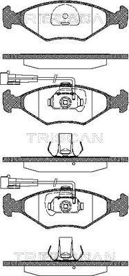 Triscan 8110 15011 - Kit pastiglie freno, Freno a disco autozon.pro