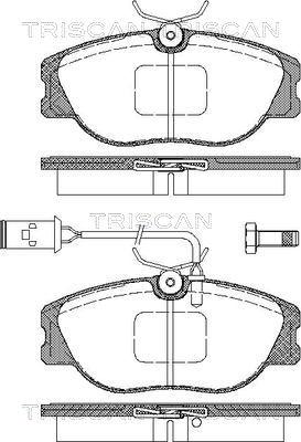 Triscan 8110 15030 - Kit pastiglie freno, Freno a disco autozon.pro