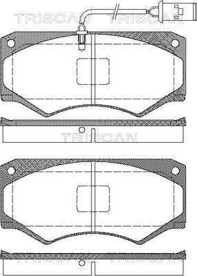 Triscan 8110 15032 - Kit pastiglie freno, Freno a disco autozon.pro