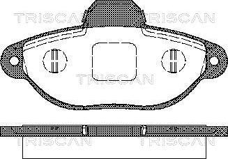 Triscan 8110 15025 - Kit pastiglie freno, Freno a disco autozon.pro