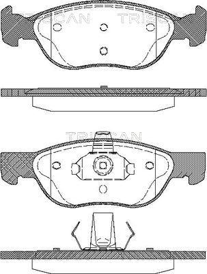 Triscan 8110 15026 - Kit pastiglie freno, Freno a disco autozon.pro