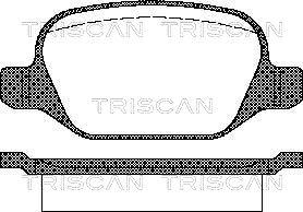 Triscan 8110 15021 - Kit pastiglie freno, Freno a disco autozon.pro