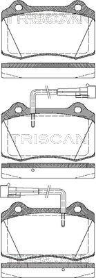 Triscan 8110 15023 - Kit pastiglie freno, Freno a disco autozon.pro