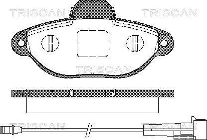 Triscan 8110 15176 - Kit pastiglie freno, Freno a disco autozon.pro