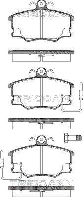 Triscan 8110 15867 - Kit pastiglie freno, Freno a disco autozon.pro