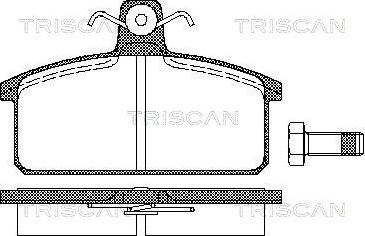 Triscan 8110 15811 - Kit pastiglie freno, Freno a disco autozon.pro