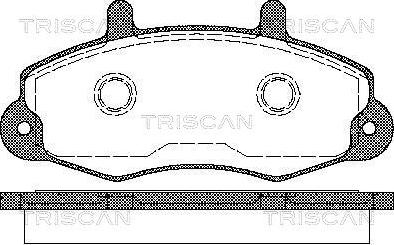 Triscan 8110 16969 - Kit pastiglie freno, Freno a disco autozon.pro