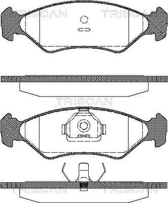 Triscan 8110 16918 - Kit pastiglie freno, Freno a disco autozon.pro